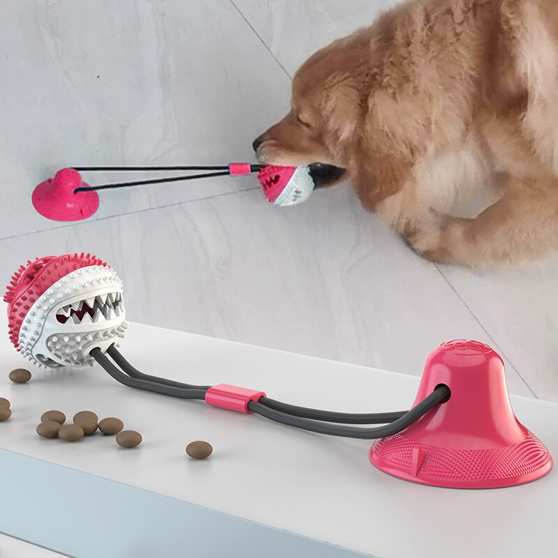 Pet Sucker Pull Touw Bal Hond Molaire Speelgoed Bite Bal Lekkage Puzzel Pull Touw Hond Speelgoed