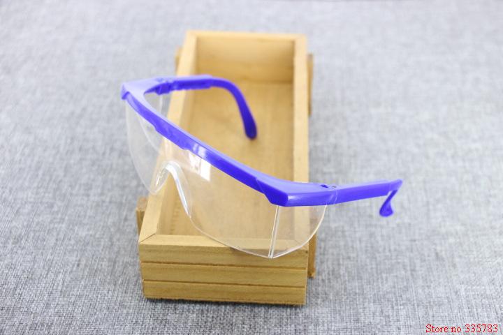 2pcs PC Eye Protector Impact resistant protective glasses goggles Dust storm cycling dustproof glasses safety work: blue
