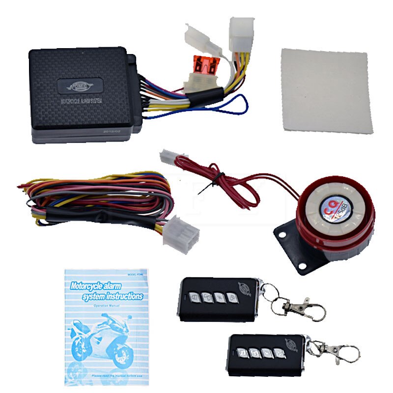 12V Motorcycle Bike Anti-theft Security Alarm System Motorbike Scooter 125db Remote DC
