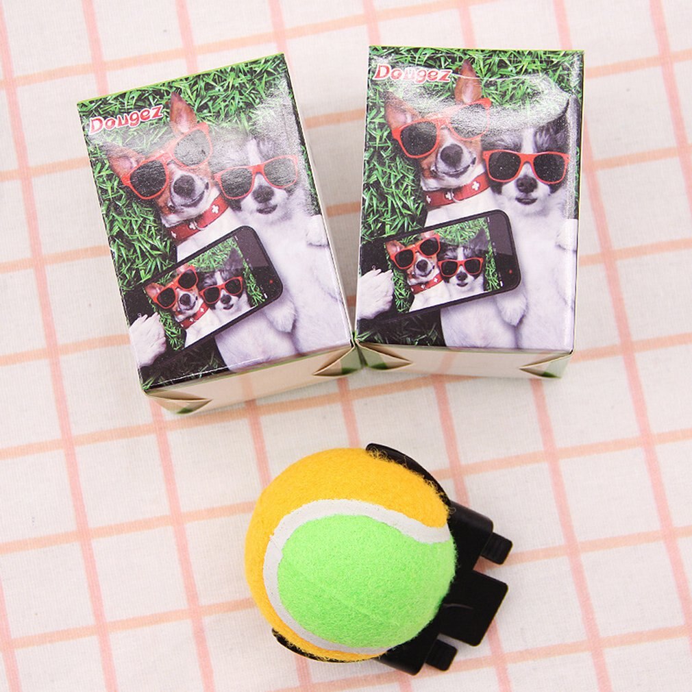 Portable Pet Selfie Stick Ball Pet Dog Tennis Ball Attachment Dog Cat Take Photos Training Toy Pet Supplies