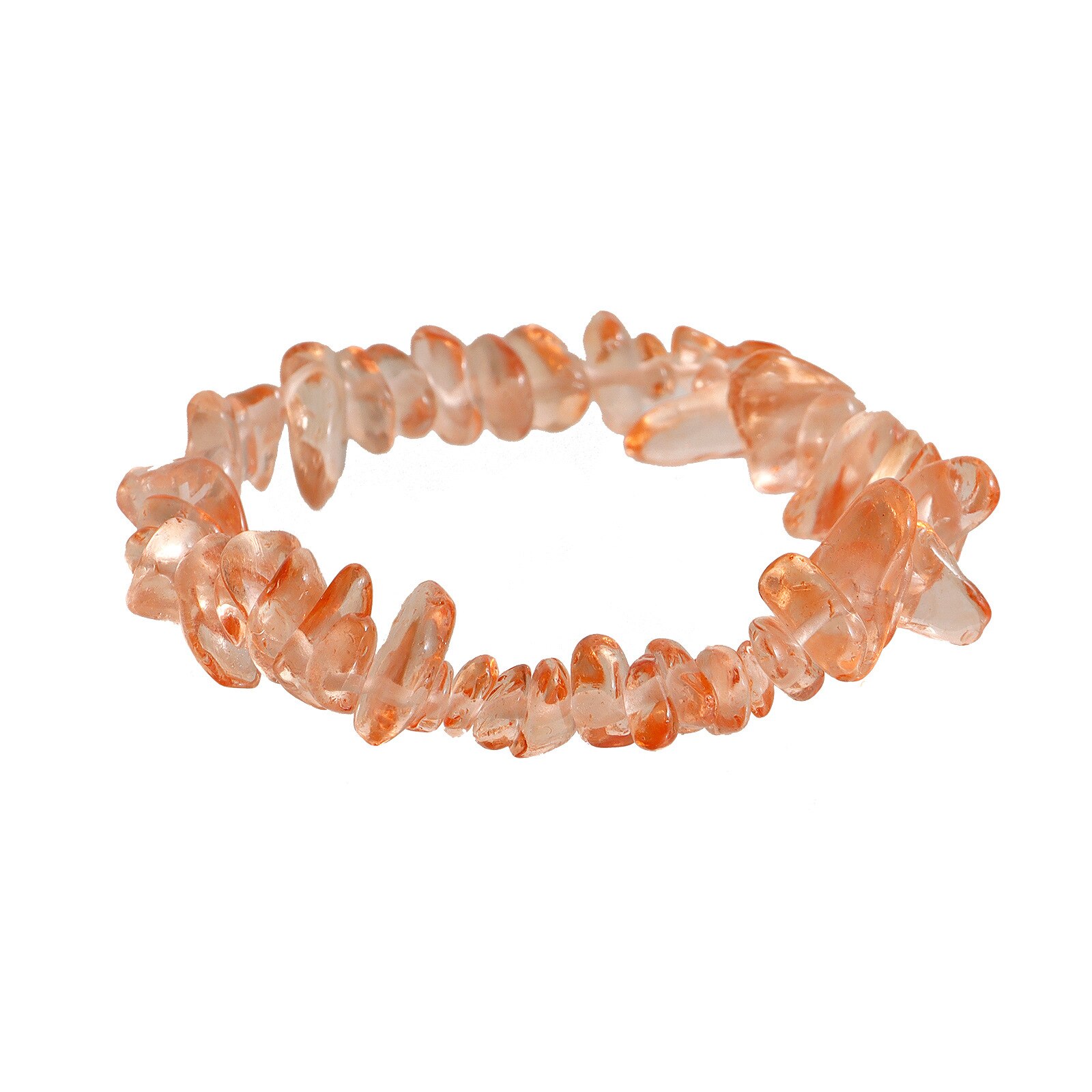 Pulsera de cuentas de piedra Natural Bohemia para mujer, brazalete de cuarzo de cristal Irregular hecho a mano, a la: 14