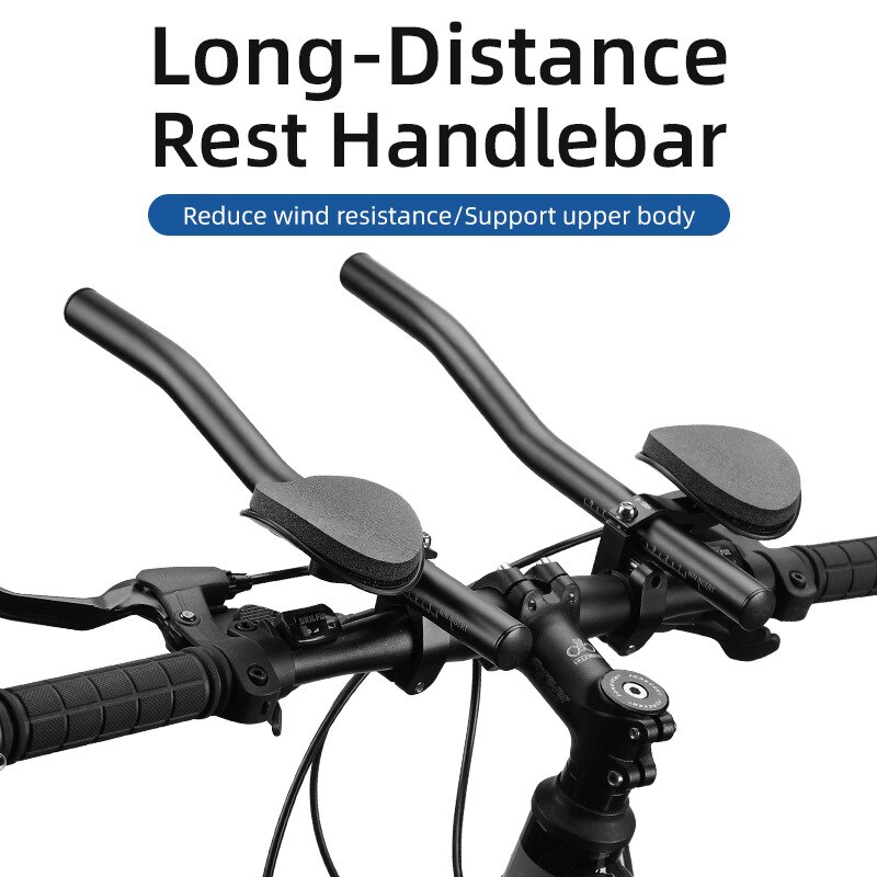 Repose-coudes pour guidon de vélo, se clipse sur la barre, extension de direction, barres aérodynamiques, pour triathlon, cycles vtt, de route