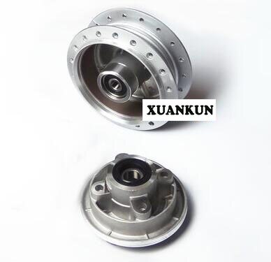 70 Motorcycle Wheel Hub Steel Ring Wheel Hub Front and Back Brake Drum Cover Assembly before and after Retrofitting: H