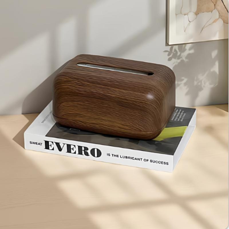 Chinese-style Simple Walnut Color Tissue Box Household Solid Wood Living Room Storage Carton Wooden Tissue Storage Box