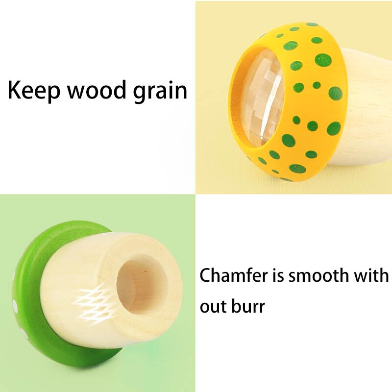 Magic Bee Eye Effect Caleidoscoop Houten Speelgoed Houten kaleidoscopes Multi Prisma Observatie Van De Kleurrijke Wereld Voor Kind