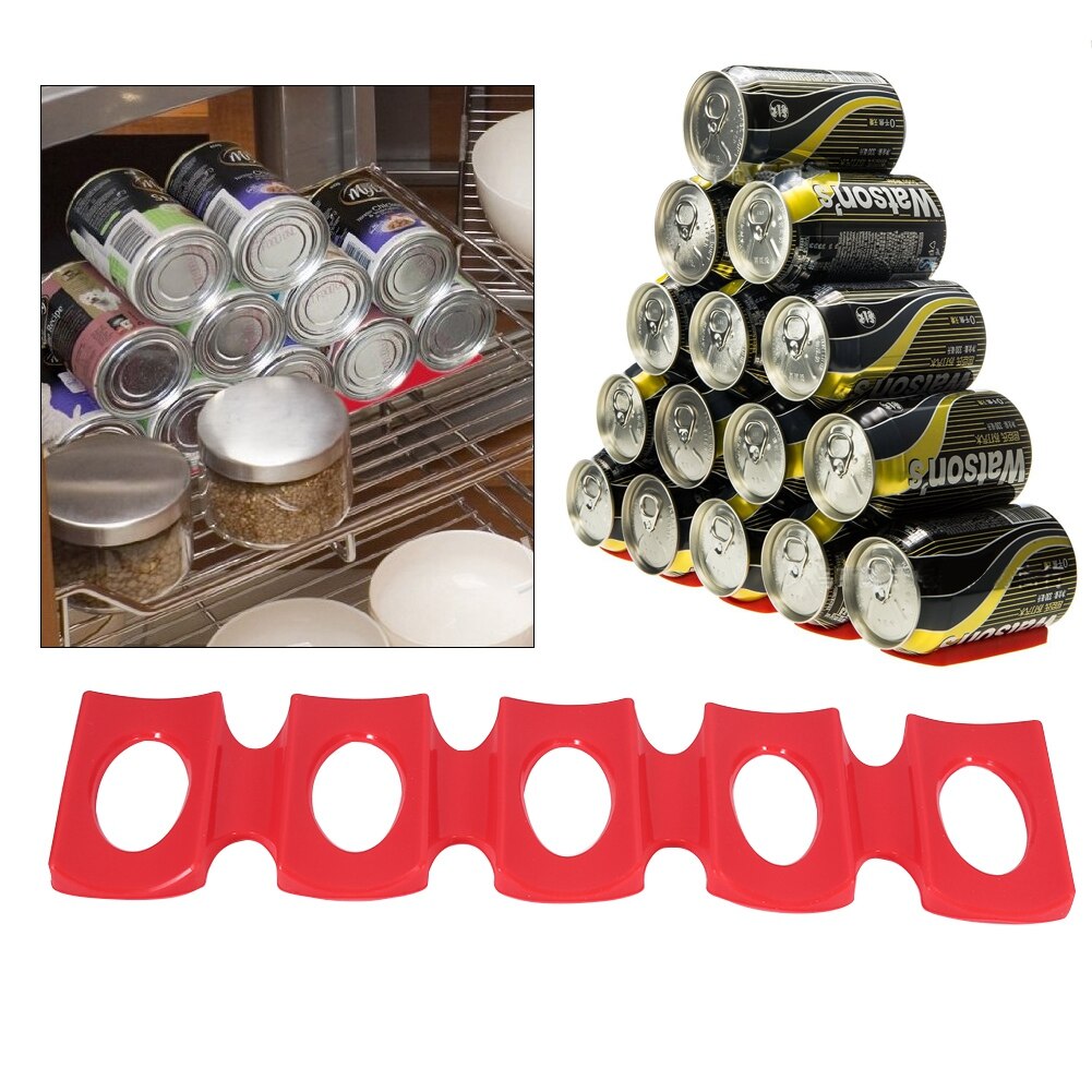 Siliconen Koelkast Anti-Slip Pad Bier Flessen Blikjes Organizer Rack Houder Space Saver Stapelen Tool Keuken Organizer Gereedschap