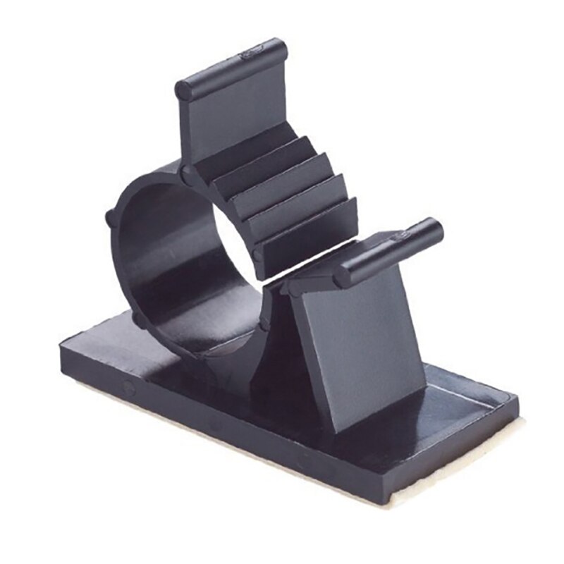 20Pcs Black Adjustable Plastic Cable Clamps Self Adhesive Car Cable Clips Wire Organizer: Default Title