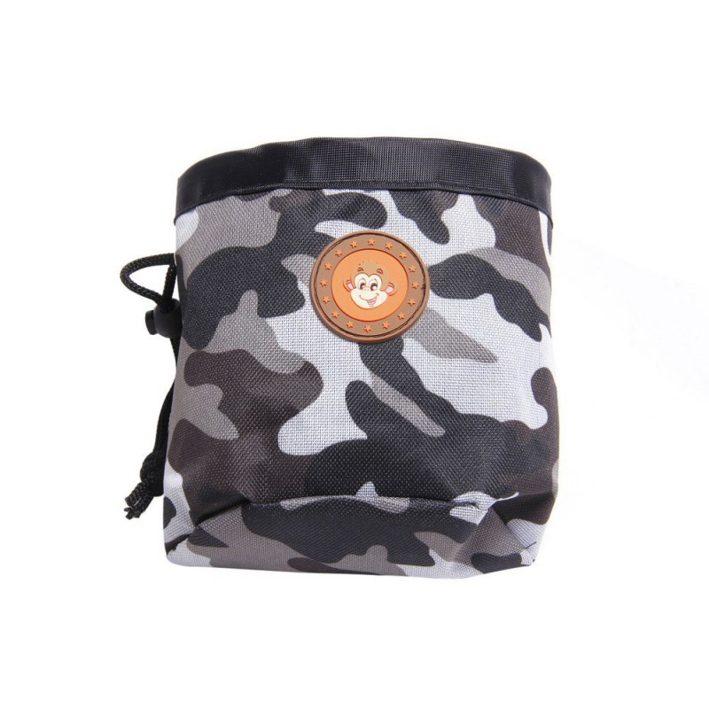 Dog Outdoor Training Pouch Waist Back Food Bag Dogs Snack Bag Pack Portable Dog Training Treat Bags Pet Oxford Camouflage: C