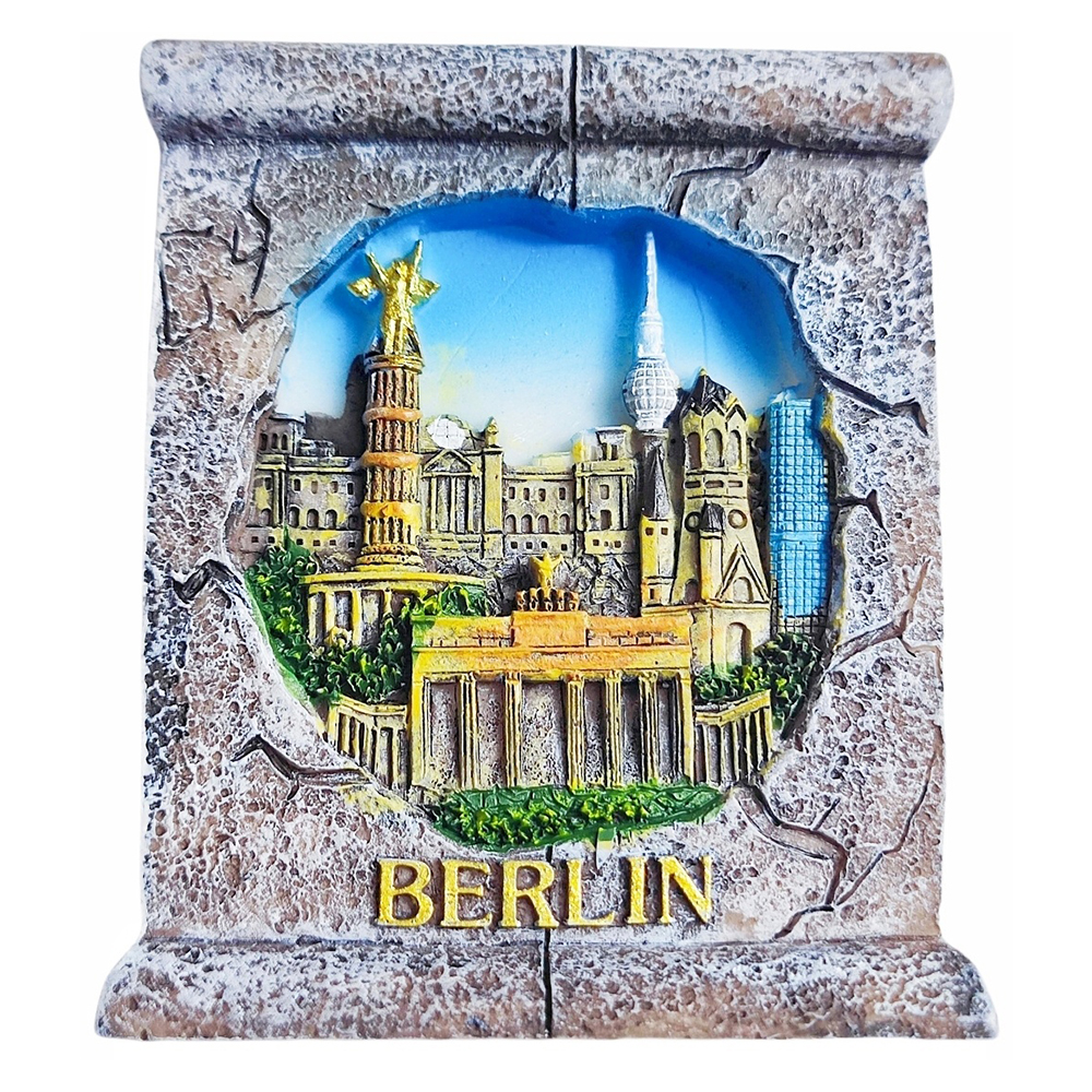 Berlin Germany 3D Fridge Magnet Souvenir ,Resin Handmade Berlin Refrigerator Magnet Home Decoration Collection