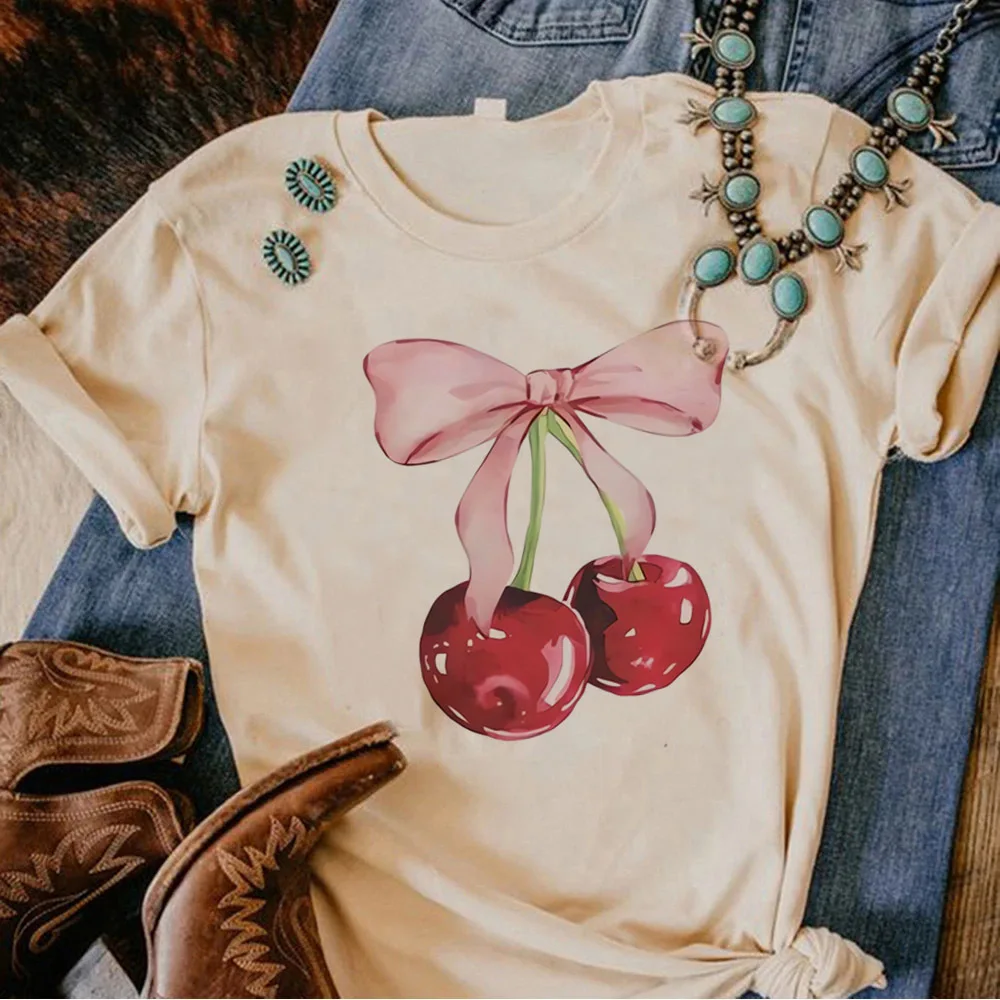 Cerise t-shirt femme graphique université numérique années 2000 Grunge Pop Culture chemise Harajuku Kawaii Punk années 2000 Vintage Hip Hop: XXXL / Bleu