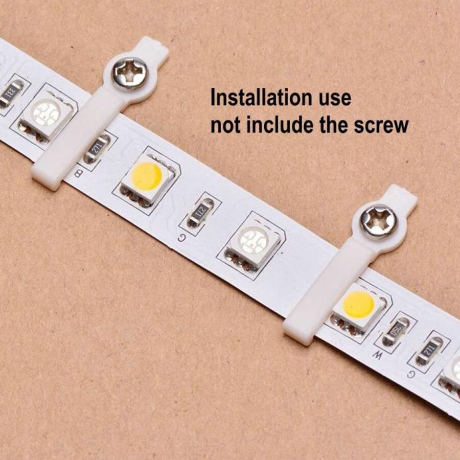 100 Stks/partij Led Strip Fixator Houder 8Mm 10Mm Bevestiging Gemonteerd Clip Voor 5050 2835 Led Strip Licht Kabel klem