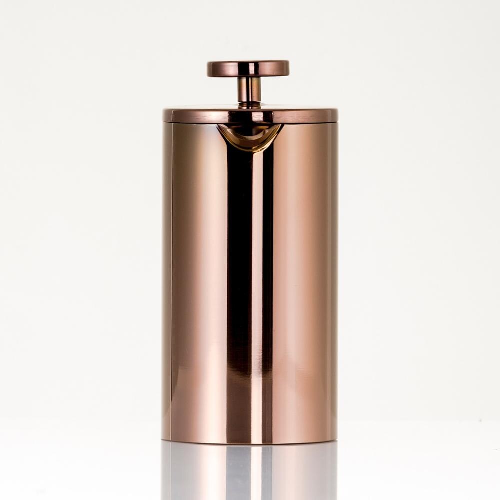 Dobbeltlag 304 rustfrit stål franske presser perkolator kaffekande kande kaffebrygger karaffel rosaguld farve til 1 person: 350ml for 1-2 personer