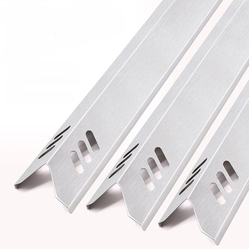 Universal 15 Inch Grill Heat Tents Shields Stainless Steel for Gas Grill Burners Cover Flame Tamers Grill Replacement Parts