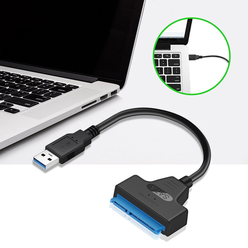 USB 3.0/2,0/Typ C zu 2,5 Zoll SATA Festplatte Adapter Konverter Kabel für 2,5 ''HDD/ SSD 28TE