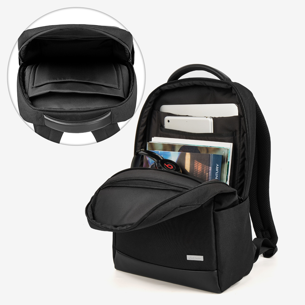 Mochila Laptop leve para homens e mulheres, Daybackpack impermeável, Laptop Bag, MacBook Pro 16 Air, 15 Polegada, sacos de notebook escolar