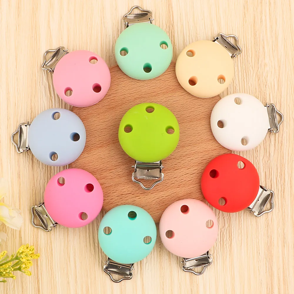 LOFCA 3Pcs/Lot Silicone Clips Round Heart Shaped Clips jewelry creation clip Tools clips for Necklace Jewelry Accessories