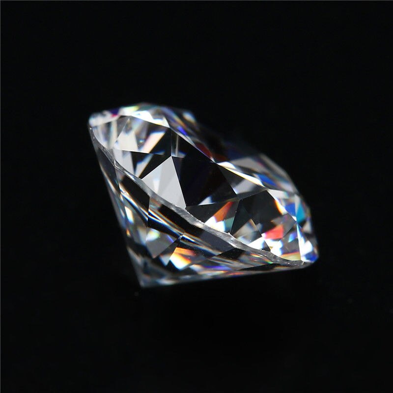 Nicegemas moissanite 6.5mm cor branca gh 1 quilates redondos excelentes corações e setas corte laboratório cultivado moissanite diamante pedra solta