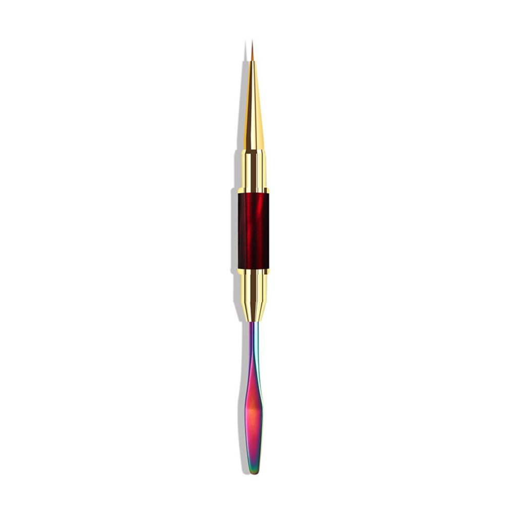 Cat Eye Dual-End Nail Art Pen Kleur Mengen Pen Nail Liner Drawing Pen: Red