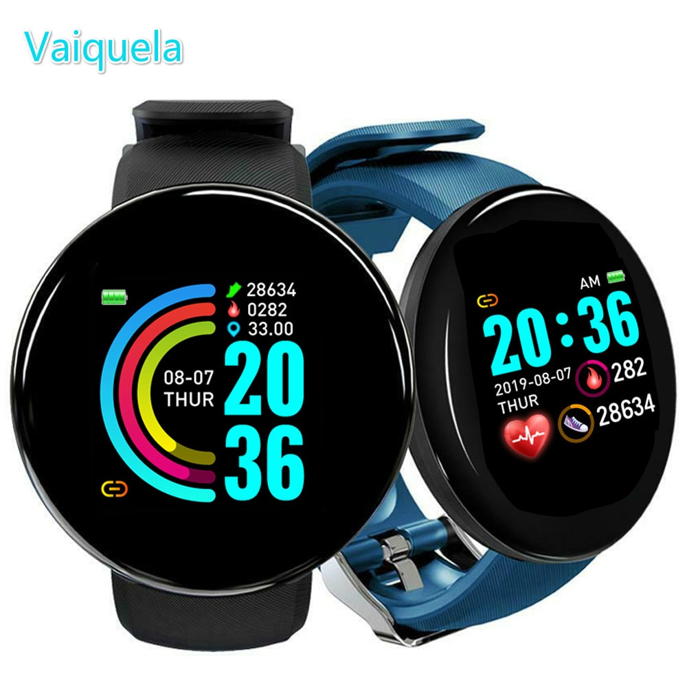 Reloj inteligente resistente al agua para hombre y mujer, pulsera inteligente con control del ritmo cardíaco y de la presión sanguínea