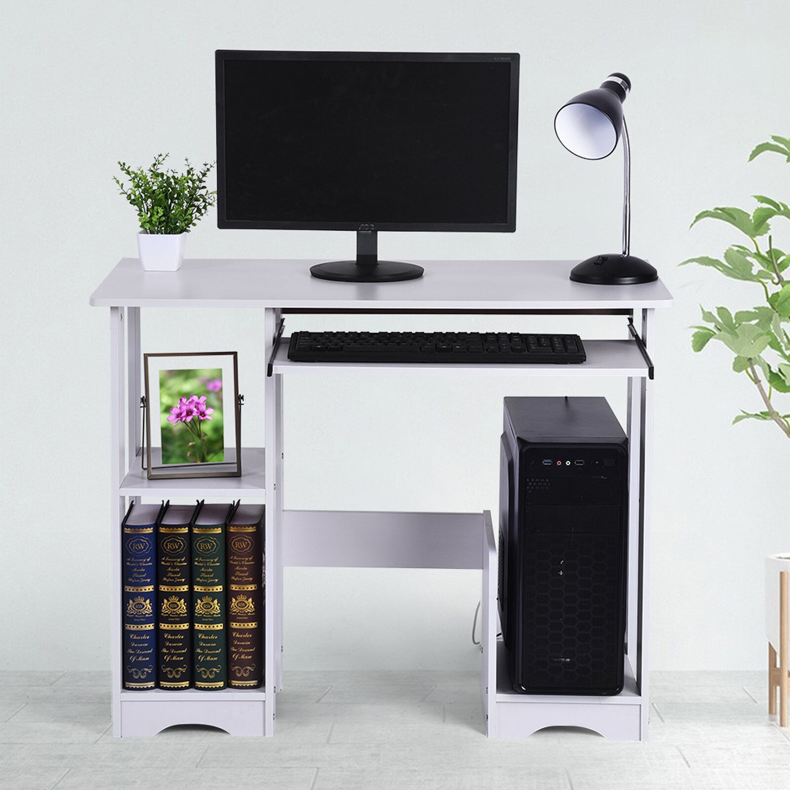 US Computer Home Desktop Computer Desk Modern Minimalist Desks Desk Writing Desk Escritorios De Habitación Us Stock
