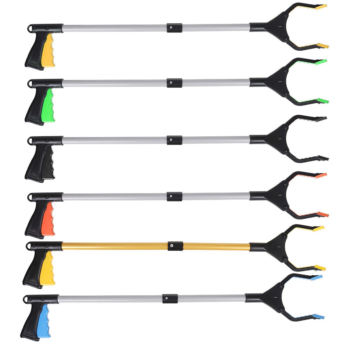 6 Kleur Aluminium Vouwen De Fetch Apparaat Pickup Sanitaire Vuilnis Tang Tuin Voor Tuin Gereedschap Tool