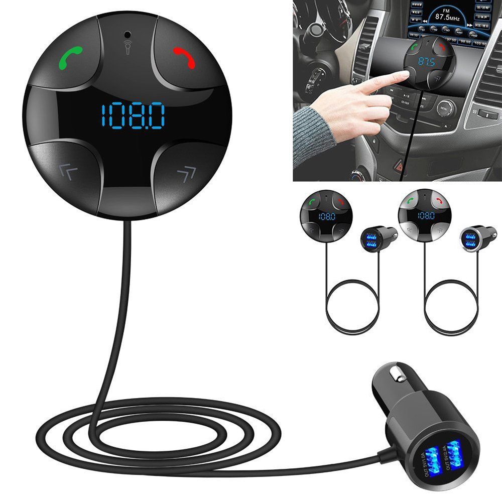 Bluetooth Fm Modulator Met Auto Fast Charger Handsfree Praten Car Kit Fm-zender Draadloze Autoradio Adapter MP3 speler