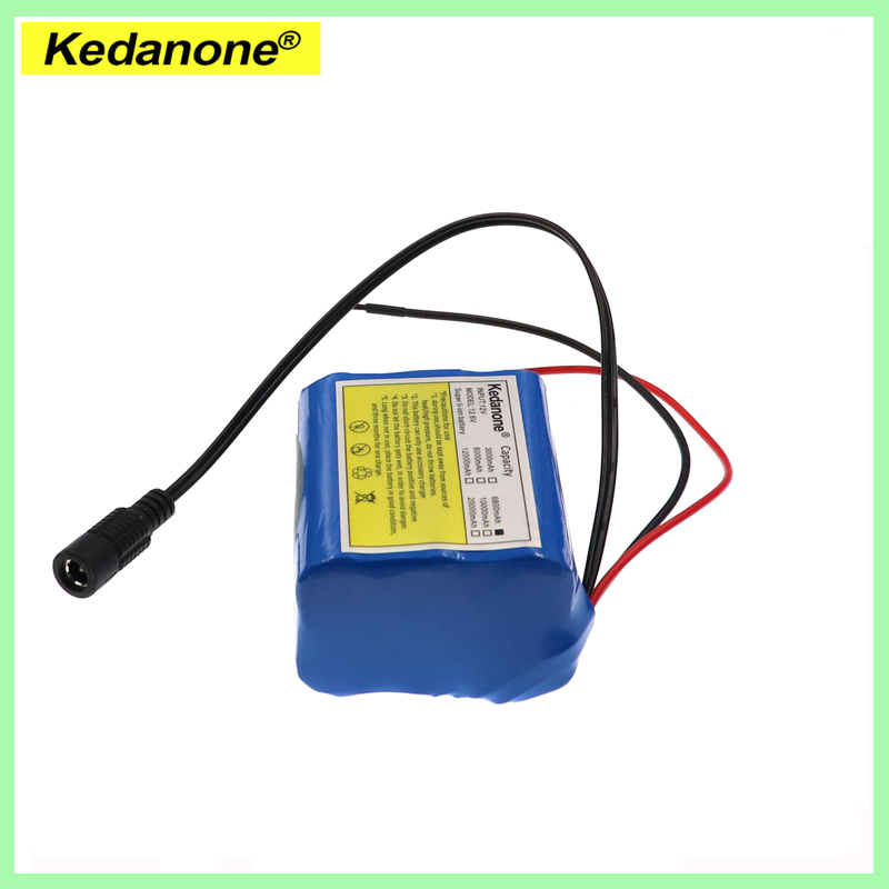 12V 6800mAh 18650 Li-Ion Akkus mit BMS Lithium-Batterie packs Schutz Bord + 12,6 V Ladegerät für überwachung