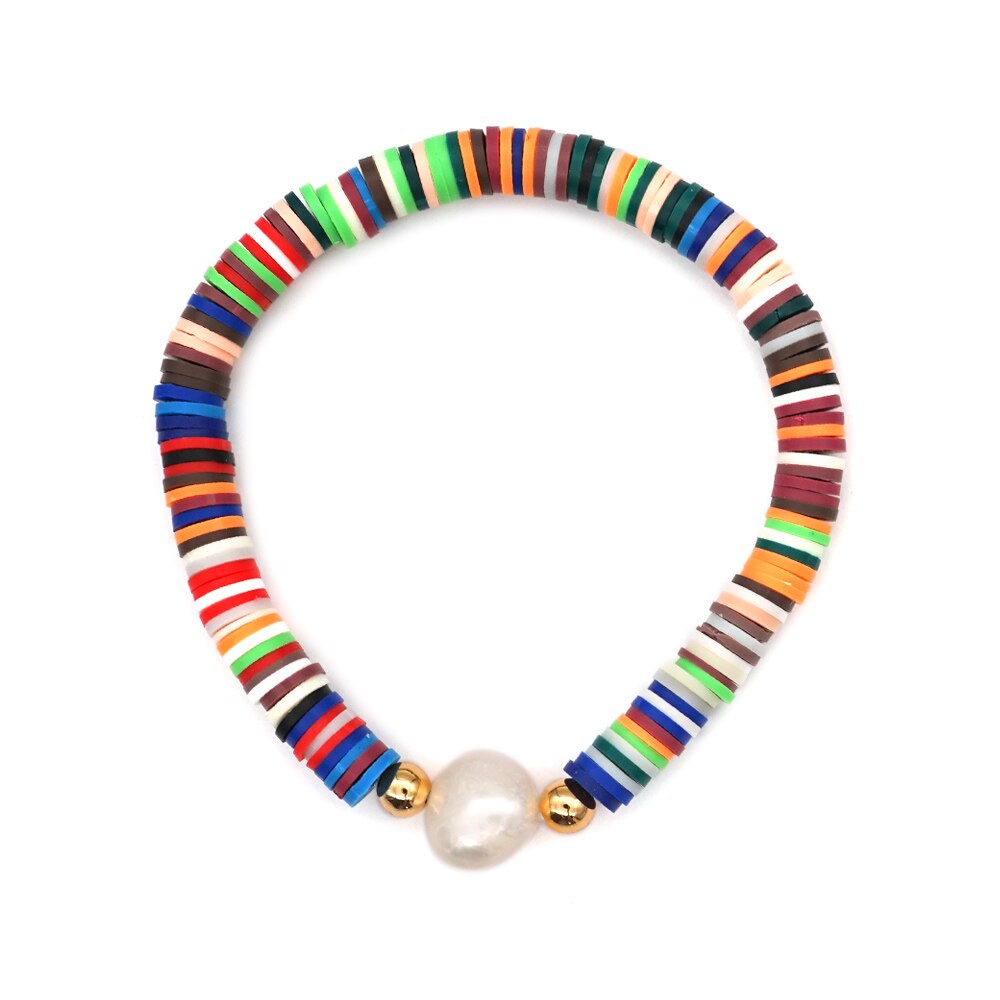 Go2 boho heishi kralen afrikaanse armbanden echte parel armband voor vrouwen boho string pulseira mujer zomer strand handgemaakte sieraden: Zz -b200113j