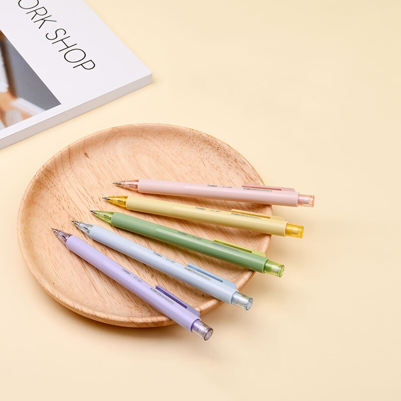 Kaco Mechanical Pencil Anti Breaking Core High Simple Style Propelling Kawaii Pencil School Office Stationery Supplies