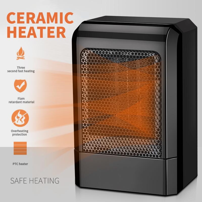 remote control Fan Heater For Home 1000W Heating Electric Heater Electric Warm Air Fan Office Room Heaters Air Heater Warmer Fan