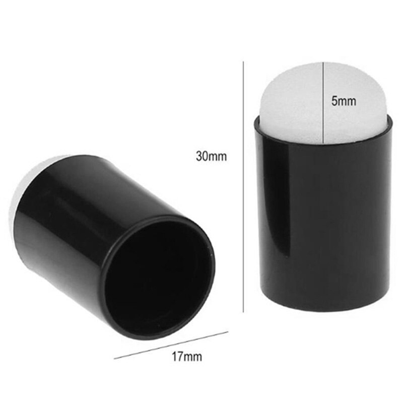 48 Pcs Sponge Daubers with Storage Case Finger Sponge Dauber Set for Stamping Painting Drawing Ink Crafts Chalk