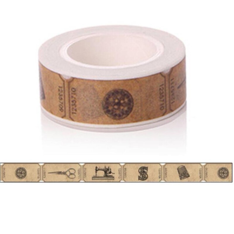 Retro de personaje de dibujos animados japonés Washi Tape de papel adhesivo álbum Etiqueta de cinta adhesiva Scrapbooking DIY etiqueta engomada: style B-1