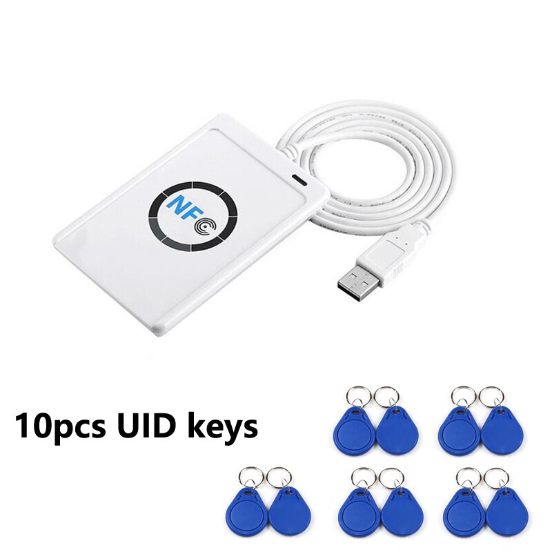 13.56MHz 10 pcs UID card Contactless Smart Card Reader Writer RFID Copier Duplicator: Writer 10keys