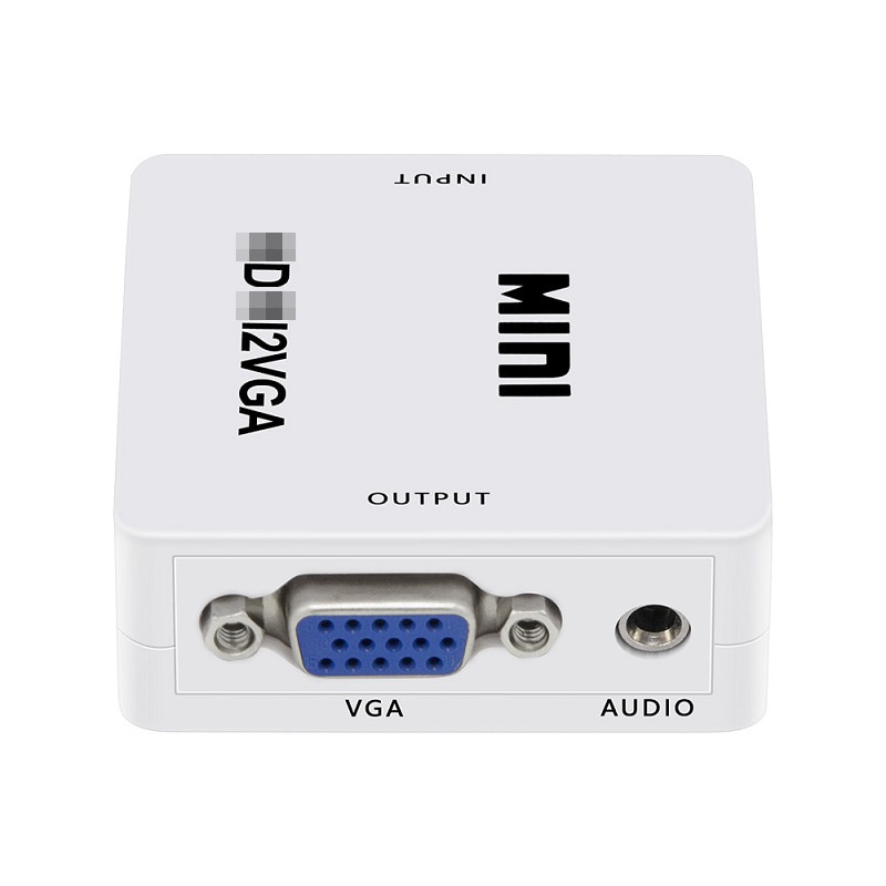 Cool dier mini hdmi till vga adapter hdmi 2 vga converter digital analog  hd 1080p för pc laptop surfplatta displayer hdmi vga