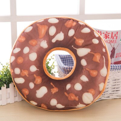 Funny Chocolate Donuts Sofa Seat Cushion Christmas Donuts Pillowcase Xmas Kid Toy Car Mats 40cm No Filling: I