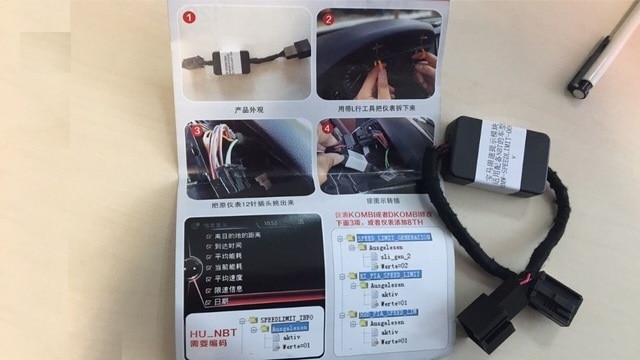 Geschwindigkeit Begrenzung Informationen SLI Emulator für BMW F-serie mit NBT (ProfSatNav) kopf einheit