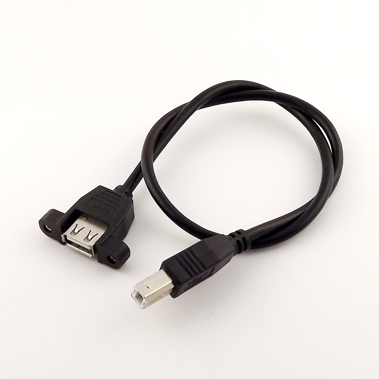 1pcs USB 2.0 A Female Socket Panel Mount Naar USB B Male Extension Printer Kabel 50cm