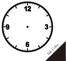 Klok Stempel Leren Tijd Vroeg Onderwijs Leermiddelen Voor Kinderen Leren Op Horloge Meerdere Stijl Seal Voor Basisschool: BLACK INK-PATTERN A