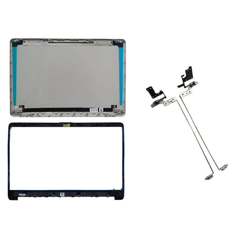 Tapa trasera para HP 15-DW 15S-DU 15S-DY TPN-C139, cubierta trasera LCD para portátil, bisel frontal, reposamanos, superior, inferior, bisagras, L &amp; R: A B and Hinges