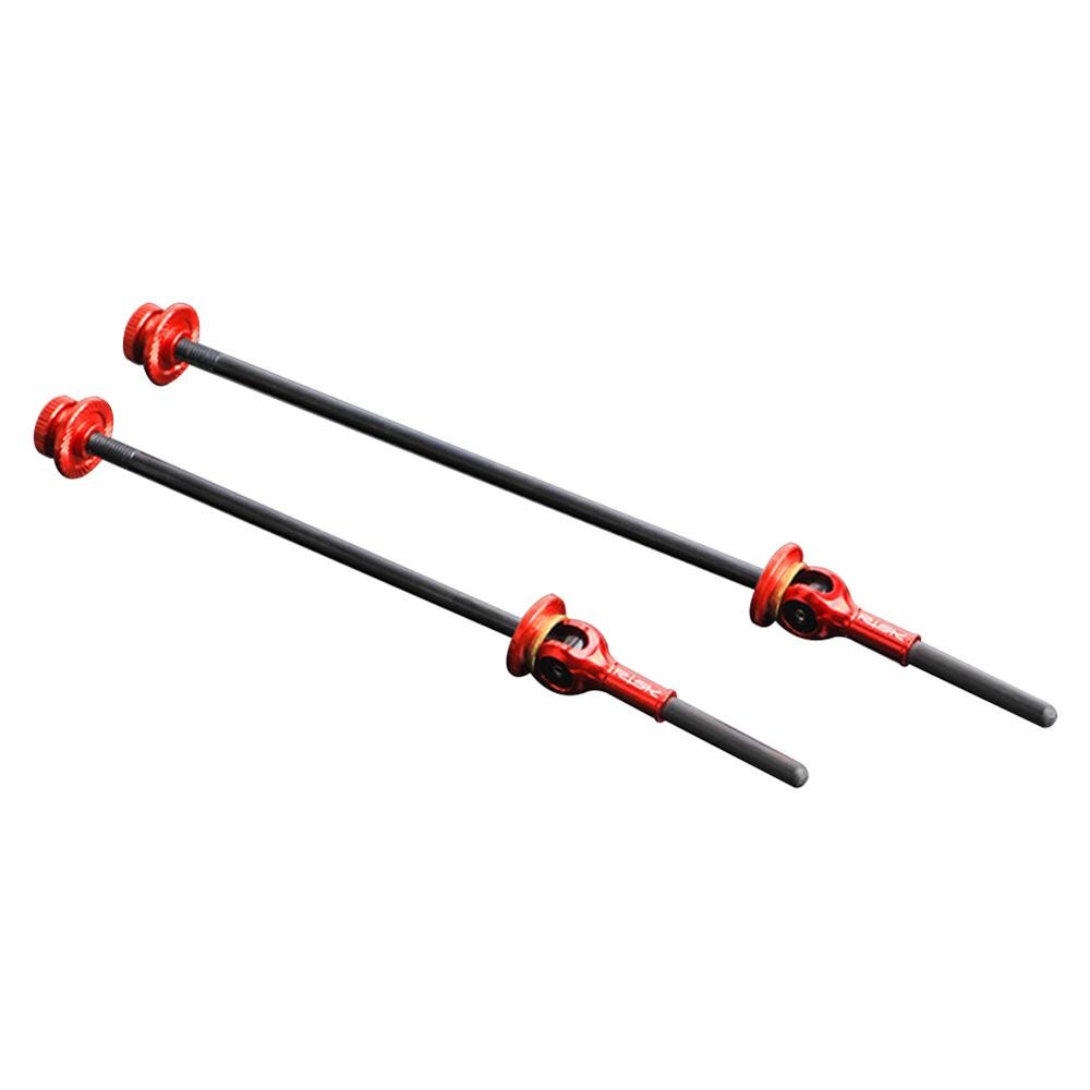 1 Paar Fiets Snelspanner Set Voor En Achter Fiets As Voor Qr 100/130Mm (Road), qr 100/135Mm (Mtb): Rood