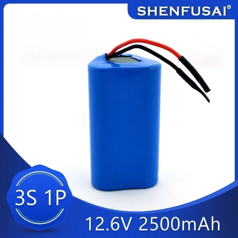 Akumulator 12 V 3S1P 12,6 V/11,1 V 2500 mAh 18650 akumulator litowo-jonowy z 5A BMS do zasilaczy zapasowych Kamera CCTV