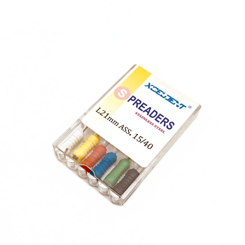 Zahn Edelstahl Treuer Zahn Finger Spreader für Wurzel Reinigung Zahnmedizin S-Datei: 21mm S-Datei Nein.15-40