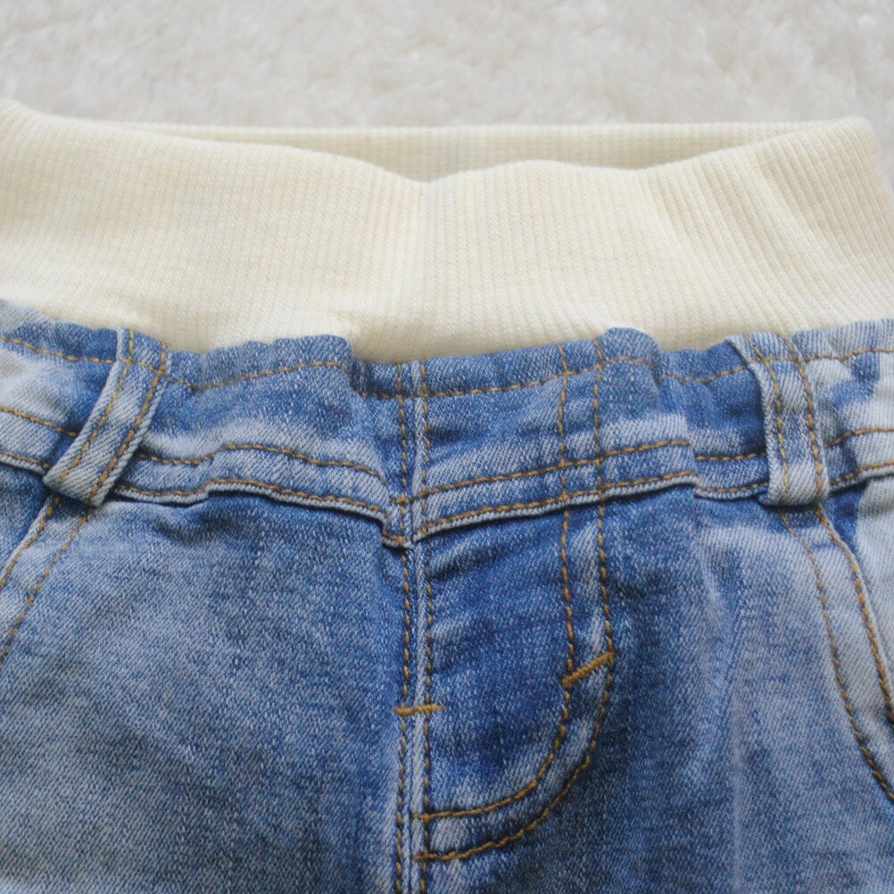 4006 0-2 Jaar Baby Jeans Broek Denim Blauw Lente & Herfst Kids Baby Jongens Jeans Broek Mode Toevallige Mode Mooie