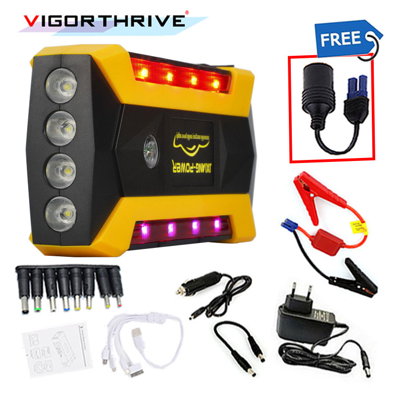 12V MINI Portable Car Charger Power Bank Emergency Gasoline Diesel Auto Battery Booster Pack Vehicle Car Jump Starter