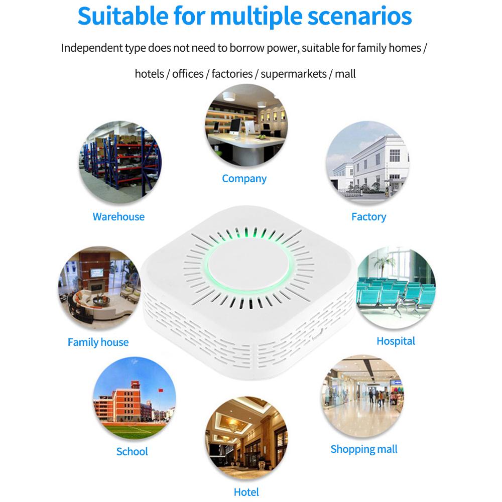 Wireless Smoke Sensor Detector 433mhz Fire Alarm System Security works with Wifi Google/Smart Home Alexa