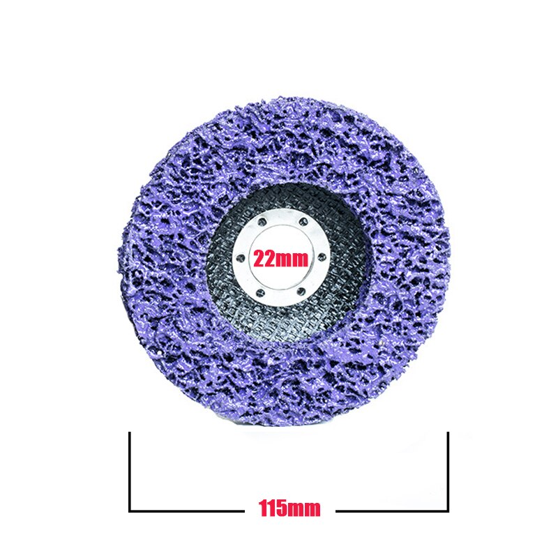 Sanding Wheel Stainless Steel Polishing Wheel Paint Rust Removal Grinding Disc For Angle Grinder Accessories 16/22mm Inner Hole: Purple 22x115mm