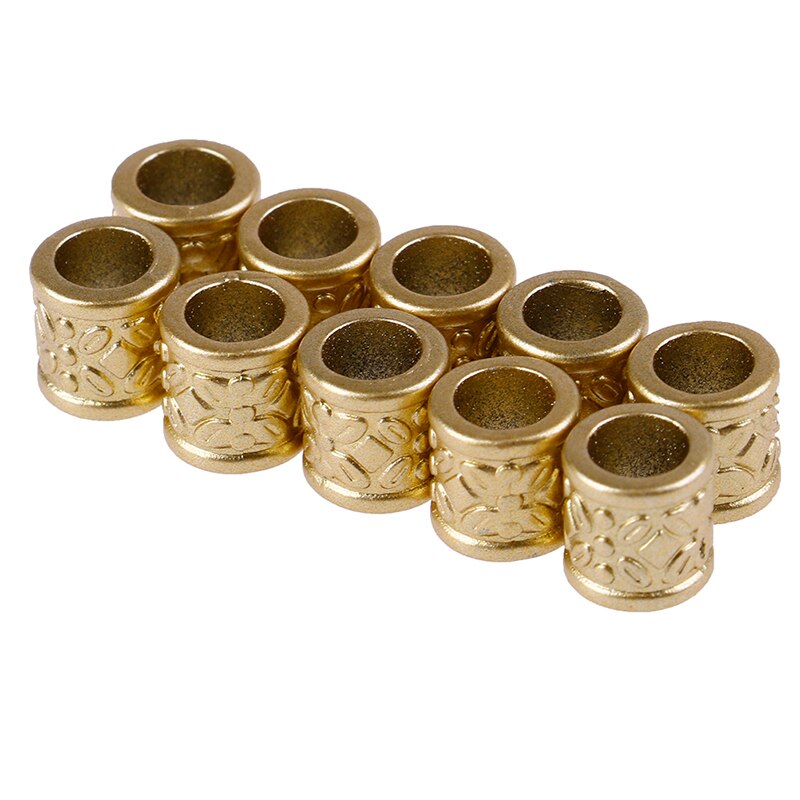 10 unids/lote pelo anillos para rastas brazalete anillo, accesorios para el cabello para trenzas pelo cuentas Dreadlock pavor cuentas