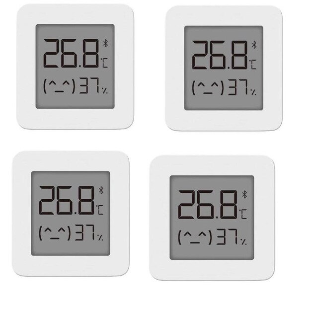 XIAOMI Mijia Bluetooth Thermometer 2 Wireless Smart Electric Digital Hygrometer Thermometer Work with Mijia APP: 4pcs