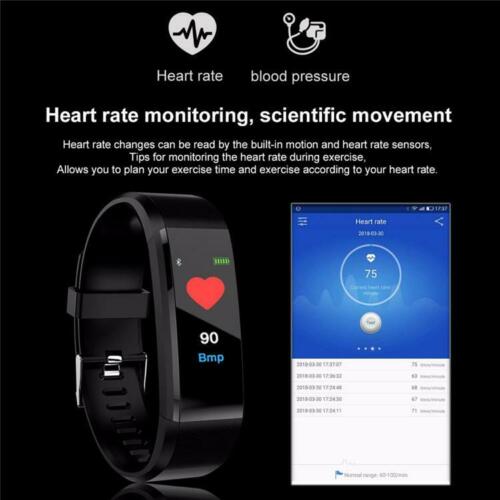 ID115 Plus Pro Colour Activiteit Fitness Tracker Smart Horloge Stappenteller Polsband Lopen Hartslag Stappenteller Smartband