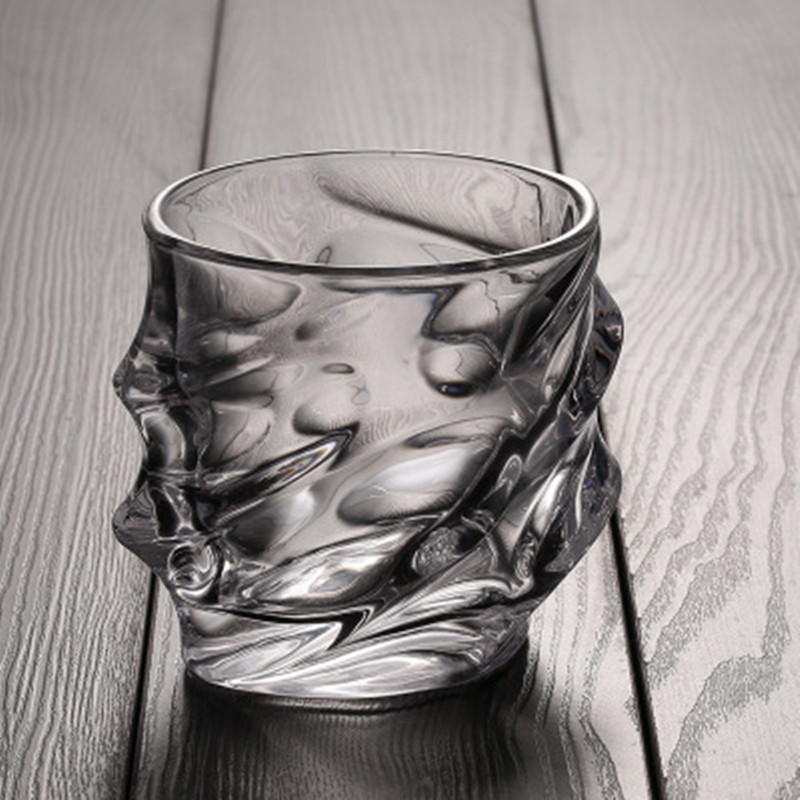 250 ml whiskyglas ætset globeglas til vodka rom skotsk glas verdenskort rocks glas til